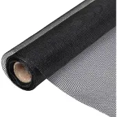 vidaXL Glasvezel gaasrol, insectenwerend hor voor deur/raam, 100 x 500 cm, zwart