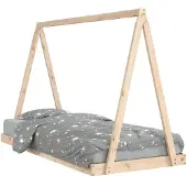 vidaXL Kinderbedframe 90x200 cm massief grenenhout