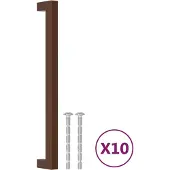 vidaXL Handvatten 10 st 224 mm roestvrij staal bronskleurig