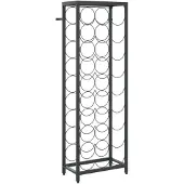 vidaXL Wijnrek voor 27 flessen 34x18x100 cm smeedijzer zwart