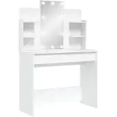 vidaXL Kaptafel met LED-verlichting 96x40x142 cm wit
