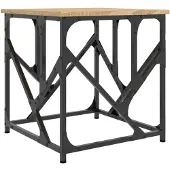 vidaXL Salontafel 45x45x47,5 cm bewerkt hout sonoma eikenkleurig