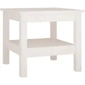 vidaXL Salontafel Wit 45x45x40 cm Massief grenenhout