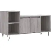 vidaXL Tv-meubel 100x35x55 cm bewerkt hout grijs sonoma eikenkleurig