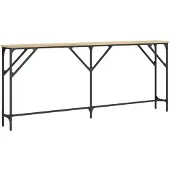 vidaXL Wandtafel 180x23x75 cm bewerkt hout sonoma eikenkleurig