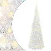 vidaXL Kunstkerstboom pop-up 100 LED's 150 cm wit