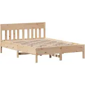vidaXL Bedframe zonder matras massief grenenhout 140x200 cm