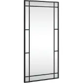 vidaXL Wandspiegel rechthoekig 40x80 cm ijzer zwart