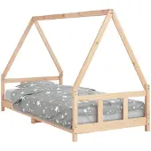 vidaXL Kinderbedframe 90x200 cm massief grenenhout