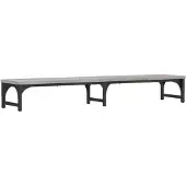 vidaXL Monitorstandaard 105x23x15,5 cm bewerkt hout grijs sonoma