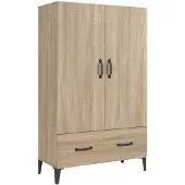 vidaXL Hoge kast 70x31x115 cm bewerkt hout sonoma eikenkleurig