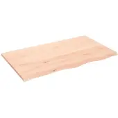 vidaXL Tafelblad 100x60x2 cm onbehandeld massief eikenhout