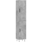 vidaXL Hoge kast 34,5x34x180 cm bewerkt hout betongrijs