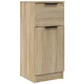 vidaXL Dressoir 30x30x70 cm bewerkt hout sonoma eikenkleurig
