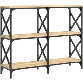 vidaXL Wandtafel 100x28x80,5 cm bewerkt hout sonoma eikenkleurig