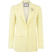 Philipp Plein Wool Fitted Single-Breasted Blazer