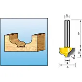 Makita Accessoires S-profielfrees HM 12,7mm S8 - D-11031