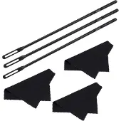 INF Fluit Reinigingsset met Reinigingsstaaf en Doek Black