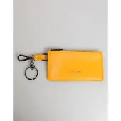 Dolce&Gabbana Geel Oranje Leren Creditcard Sleutelhanger Clip Wallet