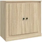 vidaXL Dressoirs 3 st bewerkt hout sonoma eiken