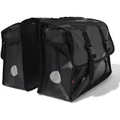 HEMA Bison dubbele fietstas 40L (zwart)