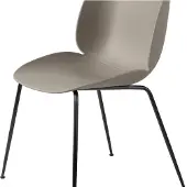 Gubi Beetle Eetkamerstoel Zonder Bekleding Conic Base Black Matt | New Beige