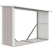 G21 Houtopslag WOH, 335 - 242 x 89 cm, grijs, artikelnummer 63900504