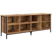 vidaXL Schoenenkast 131 x 35 x 50 cm Geengineerd Hout en IJzer