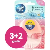 Ambi Pur 3+2 gratis: Toiletblok Starterkit 5in1 Wild Rose & Pink Grapefruit