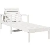 vidaXL Ligstoel 199,5x62x55 cm massief grenenhout wit