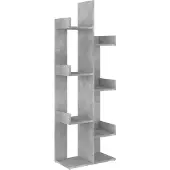 vidaXL Boekenkast 48x25,5x140 cm bewerkt hout betongrijs