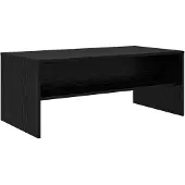 vidaXL Salontafel Zwart Eiken 100 x 50 x 40 cm Bewerkt hout
