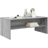 vidaXL Salontafel Grijs Sonoma 100 x 50 x 40 cm Bewerkt hout
