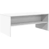 vidaXL Salontafel Wit 100 x 50 x 40 cm Bewerkt hout