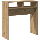 vidaXL Wandtafel 78x30x80 cm bewerkt hout artisanaal eikenkleur