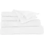 Tiseco HOME STUDIO - Gastendoek RIVA - SET/10 - 100% katoen - 450 g/m² - 100% katoen - superzacht en zeer absorberend - 30x50 cm - Wit