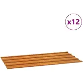 vidaXL Dakpanelen 12 st 80x44 cm cortenstaal roestig