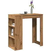 vidaXL Bartafel met rekken 102x50x103,5 cm hout artisanaal eikenkleur