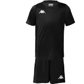 Kappa Gorkit Short Sleeve Set Zwart 8 Years Kinderen