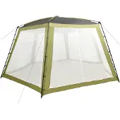 vidaXL Zwembadtent 660x580x250 cm stof groen
