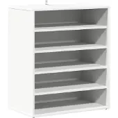 vidaXL Schoenenkast 60x35x70 cm bewerkt hout wit