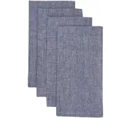 Himla Fina servet navy - set van 8