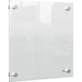 Nobo Draagbaar, Droog Uitwisbaar Mini Whiteboard voor aan de Muur - Inclusief Marker - 30 x 30 cm - Transparant Acryl