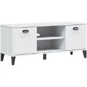 vidaXL Schoenenbank VIKEN 106x35x45 cm bewerkt hout wit
