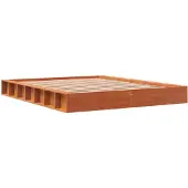 vidaXL Bedframe zonder matras massief grenenhout wasbruin 160x200 cm