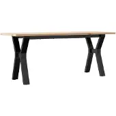 vidaXL Salontafel Y-frame 110x40x45 cm massief grenenhout en staal