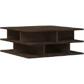 vidaXL Salontafel 70x70x29 cm bewerkt hout bruin eikenkleur