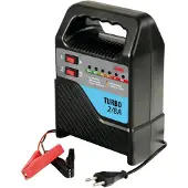 Lampa Acculader “Turbo” 6 - 12 V 2-8A - led indicatie - beveiligd tegen ompoling & oververhitting - 2 laad standen