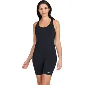 Zoggs Cottesloe Legsuit Open Back Competition Swimsuit Zwart 36 Vrouw