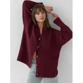 Hiccups for Kids Dikke V-hals Gebreide Cardigan